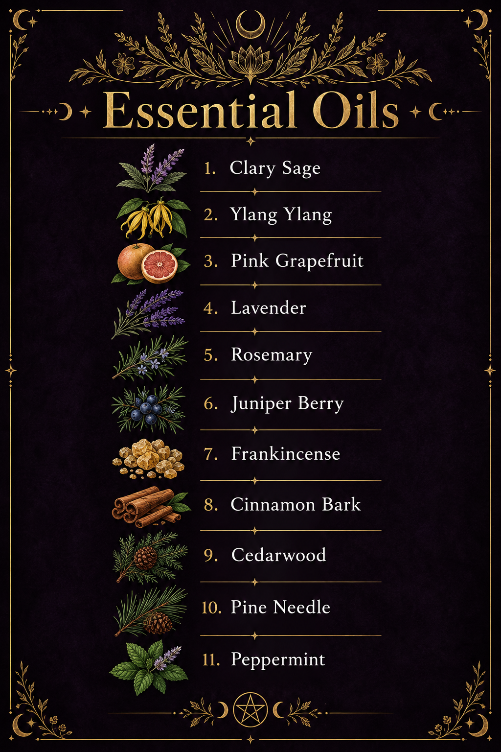 Essential Oils Reference Chart
